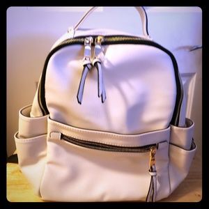 Faux Leather Backpack Purse
